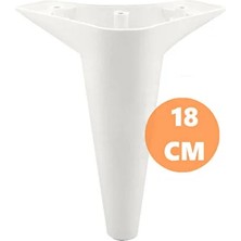 CATEKSSS Aspen Lüks Mobilya Kanepe Koltuk Tv Ünitesi Konsol Yükseltici Ayağı Ayakları 18 cm Beyaz Ayak. Beyaz