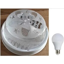 CATEKSSS Tavan Glop Armatürü Balkon Banyo Lambası ve 1 Adet LED Ampül Beyaz