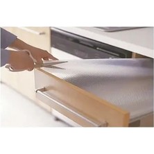 CATEKSSS En 45 cm - Boy 7 M Şeffaf Kaydırmaz Raf Dolap Çekmece Buzdolabı Buz Dolabı Içi Örtüsü Eva Kaymaz Pla