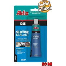CATEKSSS 100E Genel Amaçlı Sızdırmaz Silikon Tüp Şeffaf 50 ml
