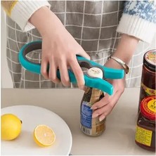 CATEKSSS Pratik Kavanoz Kapağı Açacak / 4 Boğum 8 Kademeli Şişe Kapak Açacağı Silikon Kaydırmaz