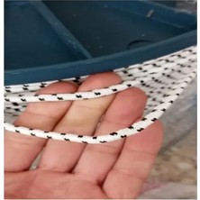 CATEKSSS 4 mm 5 Metre Iskota Halat Salıncak Paraşüt Ipi Urgan Bayrak Ipi File Bağlama Ipi Kopmaz Ip Halat 12