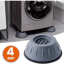 CATEKSSS Beyaz Eşya Ayağı 4’lü Set Kaymaz Titreşim ve Gürültü Önleyici Gri