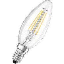 CATEKSSS LED 4W 2700K 470LM E14 Duy Flamanlı Sarı Işık Ampul