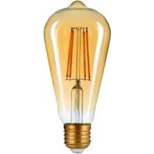 CATEKSSS Rustik LED Fılament Ampul Amber 4W