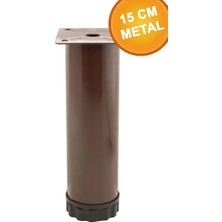 CATEKSSS Metal 15 cm Kahverengi Ayarlanabilir Mobilya Kanepe Koltuk Baza Destek Ayağı Ayakları. Kahverengi