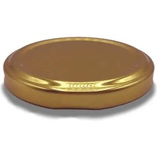 CATEKSSS 82 mm Metal Konserve Kapağı Gold 82 Pp Altın Kavanoz Kapak 10 Adet Metal Yeşil