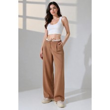 Motiv Wide Leg Pantolon /çift Bel Bantlı,esnek Kumaş