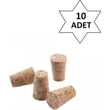 CATEKSSS 10 Adet Konik Mantar Tıpa 30X22X18 Borayris Ahşap Çok Renkli Cn