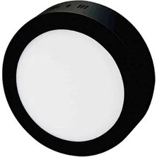 CATEKSSS CT-5235B 18W Sıva Üstü Siyah Yuvarlak LED Panel 6500K Beyaz