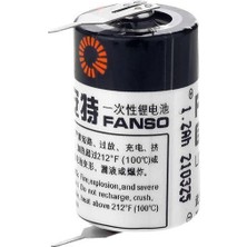 Semel Fanso ER14250H 3.6V 1/2 Aa Size Lithium Pil (Li-Socl2) 2 Pın