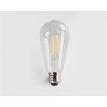CATEKSSS 8W Flamanlı LED Rustik Dekoratif Ampul E-27 Duy Beyaz Işık