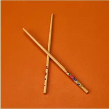 CATEKSSS Bambu Chopstick - Renkli - 23 cm Bambu Kahverengi