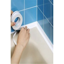 CATEKSSS Su Sızdırmaz Geçirmez Bant Lavabo Küvet Tezgah Kenar Bandı Banyo Mutfak Pencere Bandı 3,2MX38 mm Bey
