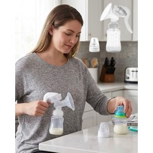 Semel Bpa Içermez Manuel Anne Sütü Pompası Biberon Başlıklı Ergonomik