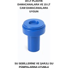 CATEKSSS Damacana Yaylı Sebil Kapağı – Sızıntı Önleyici, Şarjlı Su Pompasına ve Su Sebiline Uyumlu Kapak Mavi