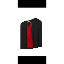 CATEKSSS Abiye Elbise Askı Kılıfı Gamboç Kumaş 60 x 160 Siyah
