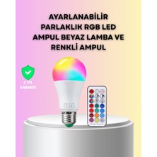 Semel Kumanda Destekli Çok Renkli Akıllı LED Ampul