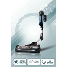Tefal X-Force Aqua Zemin Yıkayan ve Süpüren Kablosuz Dikey Süpürge Islak Kuru Temizlik Esnek Boru Elde Kullanılabilen Uzun Kullanım Süreli Ev Süpürgesi Beyaz TY9AC1WO