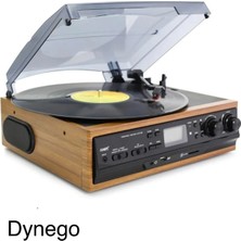 Eco Lounge Bluetoothlu Kumandalı Hoparlörlü Pikap Radyo Kaset USB Mp3 Çalar Kahverengi 2 Yıl Garantili
