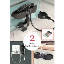CATEKSSS 2 Adet Yapışkanlı Airfryer Kablo Sabitleyici Düzenleyici Çok Amaçlı Kablo Tutucu Kablo Toparlayıcı