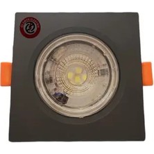 CATEKSSS Atlantis 6 Watt 6W Cob LED Spot Siyah Kasa Kare Beyaz Işık Iç Çap:7cm Dışçap:9cm 480LM