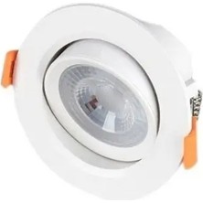 CATEKSSS 5204 5W-7W Cob LED Spot Beyaz Gövde Günışığı Sarı Işık CT-5204 3200 Kelvin