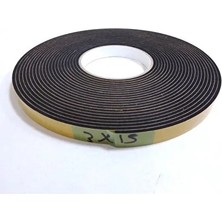 CATEKSSS Kapı Pencere Bandı Yapışkan Kapı Pencere Süngeri EVA-3MMX15MM-SIYAH-10 mt Siyah
