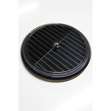 CATEKSSS Cam Menfezi Füme - Isı Cam / Cam Balkon / Sandvic Panel Için Oval Havalandırma Menfezi 15CM
