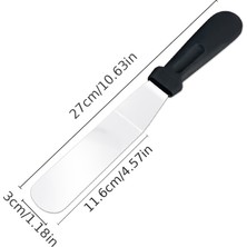 Semel Paslanmaz Çelik L Tipi Pastacı Spatulası – Krema Düzeltme ve Pasta Şekillendirme Bıçağı