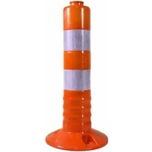 CATEKSSS Delinatör Plastik Trafik Otopark Yol Duba Ucuz Koni Huni Güvenlik Yol Bariyeri Delinatör 45 cm