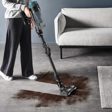 Tefal X-Force Flex 14.80 Kablosuz Dikey Süpürge Esnek Borulu Yatak ve Koltuk Altı Temizliği Elde Kullanılabilen Aparatlı Güçlü Emiş Uzun Kullanım Süreli Mavi