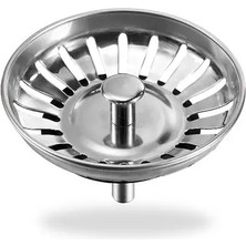 CATEKSSS Çöpmak Süzgeç Mutfak Lavabo Sifon Gider Metal Tıpa Süzgeci 8cm Paslanmaz Çelik
