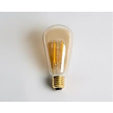 CATEKSSS Rustik Uzun Filament LED Ampul 6W 2700K CT4284 Sarı