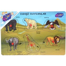 Semel ONY-328 329 Onyıl, Ahşap Tutmalı Vahşi Hayvanlar