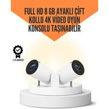 Semel 10.000 Oyun Destekli, Çift Kollu 4K Projeksiyon – Hdmı, Usb, Aux, Ethernet Yok