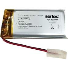 Semel Sertec 602040 3.7V 450 Mah Li-Polymer Pil (DEVRELI/1.5A)