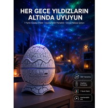 Epilons Yumurta Görünümlü Masa ve Gece Lambası Renk Değiştirebilen Projektör