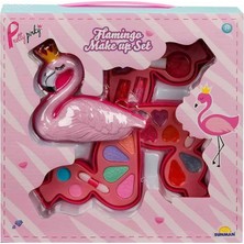 Semel 2599 Flamingo Şekilli 3 Katlı Makyaj Güzellik Seti