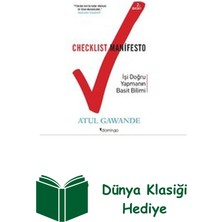 Domingo Yayınevi Checklist Manifesto - Işi Doğru Yapmanın Basit ... + Dünya Klasiği Hediye