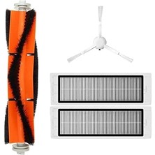 Lin Grup Xiaomi Vacuum Mop 1c (STYTJ01ZHM) Robot Süpürge Uyumlu 4'lü Yedek Parça Seti