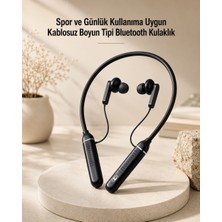Semel Kablosuz Boyun Tipi Bluetooth Kulaklık Mikrofonlu Spor ve Günlük Kullanıma Uygun
