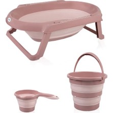 Semel Katlanır Banyo 3'lü Küvet Seti 765 Somon
