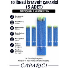 Çaparici 10 Iğneli Istavrit Çaparisi (5 Adet) 11 Numara Iğne 0.25 Beden 0.15 Köstek