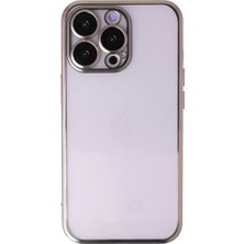 Motto Ticaret Newface Apple Iphone 13 Pro Kılıf Razer Lensli Silikon - Gold