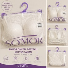 Somor Dantelli Destekli Sütyen Takım