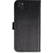 Renas Store Huawei Y5P Kılıf Trend S Plus Kapaklı Kılıf - Siyah