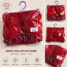 Somor Dantelli Destekli Sütyen Takım