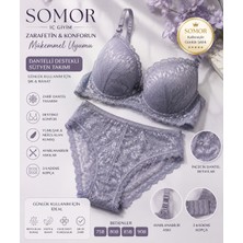 Somor Dantelli Destekli Sütyen Takım
