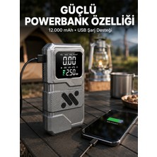 Semel LED Işıklı Akü Takviye ve Lastik Şişirme Cihazı